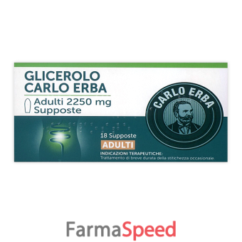 glicerolo - adulti 2,250 g supposte 18 supposte