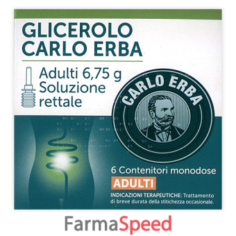 glicerolo - adulti 6,75 g soluzione rettale 6 contenitori monodose con camomilla e malva