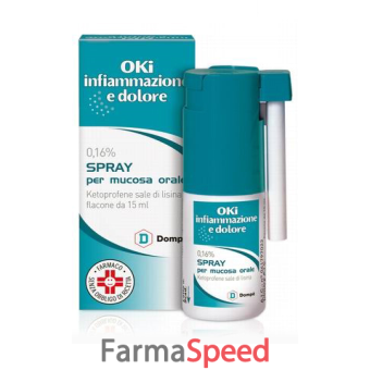 oki infiammazione e dol - 0,16% spray per mucosa orale flacone da 15 ml 