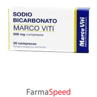 sodio bicarbonato - 500 mg compresse 20 compresse 