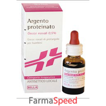 argento proteinato - 0,5% gocce nasali e auricolari, soluzione flacone 10 ml 