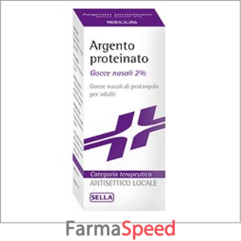 argento proteinato - 2% gocce nasali e auricolari, soluzione flacone 10 ml 