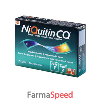 niquitin - 7 mg/24 h cerotti transdermici 7 cerotti in bustine