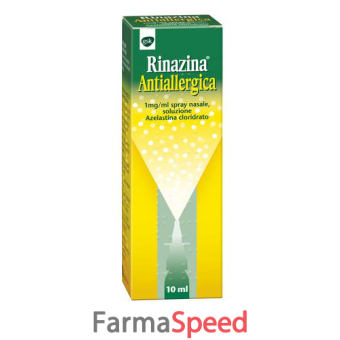 rinazina antial - 1 mg/ml spray nasale, soluzione flacone con nebulizzatore da 10 ml 