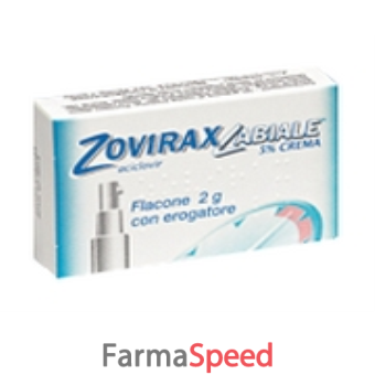 zoviraxlabiale - 5% crema flacone 2 g con erogatore 