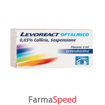 levoreact ofta - 0,05% collirio, sospensione flacone 4 ml