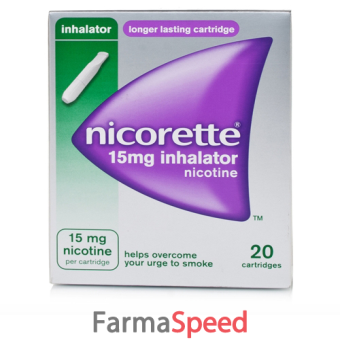 nicorette - 15 mg soluzione per inalazione 20 contenitori monodose con 2 boccagli 