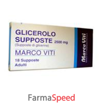 glicerolo mv - adulti 2,250 g 18 supposte