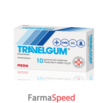 travelgum - 20 mg gomme da masticare medicate 10 gomme 