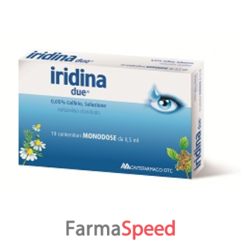 iridina due - 0,05% collirio, soluzione 10 contenitori monodose da 0,5 ml 