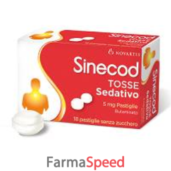 sinecod tosse sed - 5 mg pastiglie 18 pastiglie 