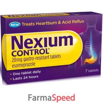 nexium control - 20 mg - compressa gastroresistente - uso orale - blister (alu) - 7 compresse