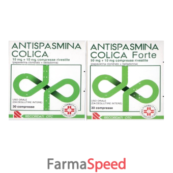 antispasmina colica - 10 mg + 10 mg compresse rivestite 30 compresse 