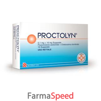 proctolyn - 0,1 mg + 10 mg supposte 10 supposte 