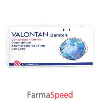 valontan - bambini 25 mg compresse rivestite 4 compresse