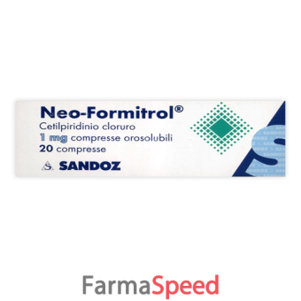 neoformitrol - 1 mg compresse orosolubili 20 compresse 