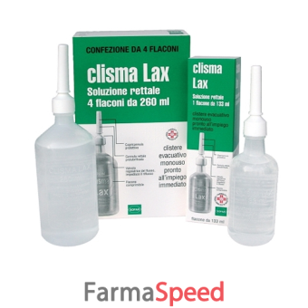 clismalax - soluzione rettale 4 flaconi da 133 ml