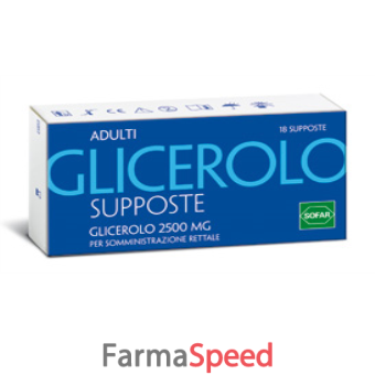 glicerolo - adulti 2,250 g supposte 18 supposte