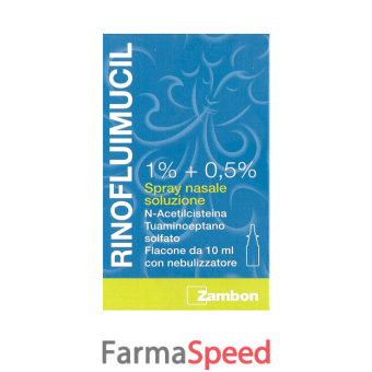 rinofluimucil - 1% + 0,5% spray nasale soluzione flacone 10 ml 