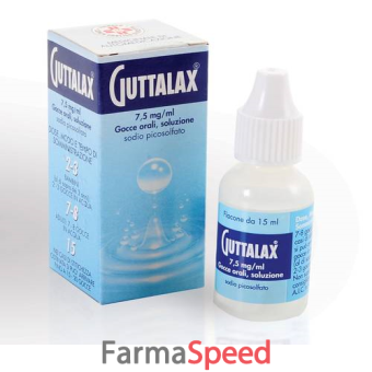 guttalax - 7,5 mg/ml gocce, soluzione orale flacone da 15 ml 