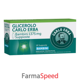 glicerolo - bambini 1375 mg supposte 18 supposte