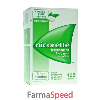 nicorette - 2 mg gomme da masticare medicate gusto menta forte 105 gomme 