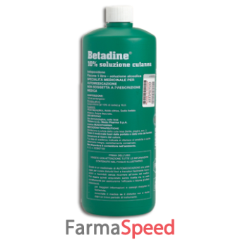 betadine - 10% soluzione cutanea flacone 1 litro soluzione alcoolica 