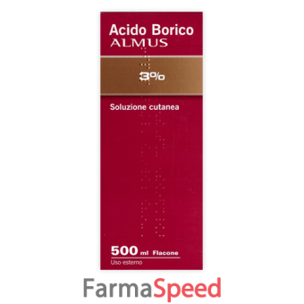 acido borico alm - 3% soluzione cutanea flacone 500 ml 