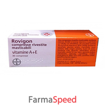 rovigon - compresse rivestite masticabili 30 compresse