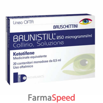 brunistill - 0,025% collirio, soluzione 20 contenitori monodose 