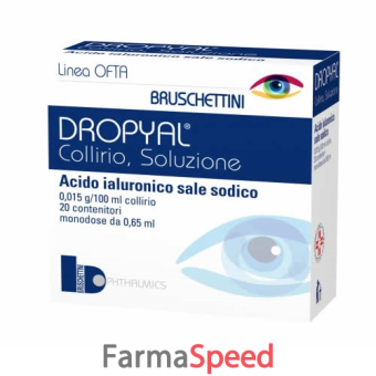 dropyal - 0,65 ml collirio, soluzione 20 contenitori monodose 