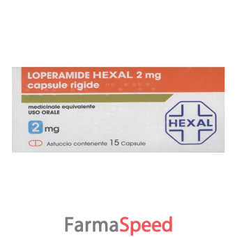 loperamide hexal - 2 mg capsule rigide 15 capsule 