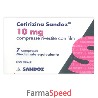 cetirizina sand - 10 mg compresse rivestite con film 7 compresse in blister pvc/alu 