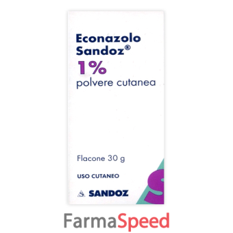 econazolo sand - 1% polvere cutanea flacone 30 g 