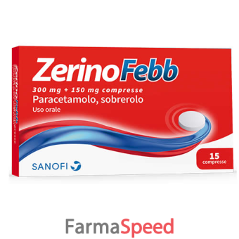 zerinofebb - adulti 300 mg + 150 mg 15 compresse