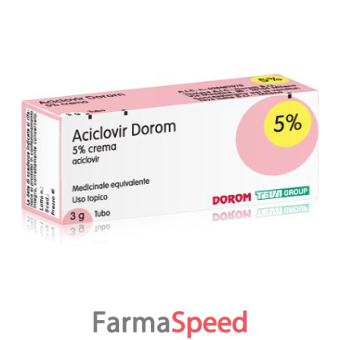 aciclovir dorom - 5% crema tubo 3 g 