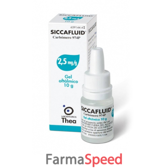 siccafluid - 2,5 mg/g gel oftalmico flacone da 10 mg 