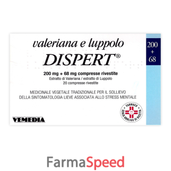 valeriana luppolo disp - compresse rivestite 20 compresse in blister pvc/pvdc-al