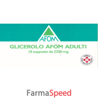glicerolo afom - adulti 2,250 g supposte 18 supposte