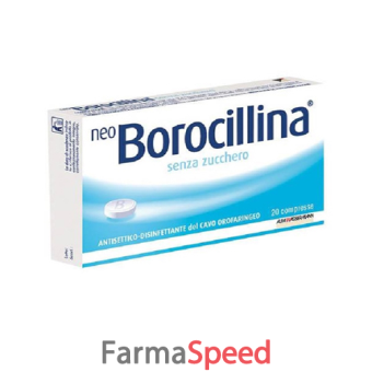 neoborocillina - 1,2 mg + 20 mg pastiglie senza zucchero 20 pastiglie in blister pvc-pe-pvdc/al