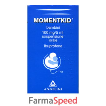 momentkid - bambini 100 mg/5 ml sospensione orale flacone 150 ml con siringa dosatrice