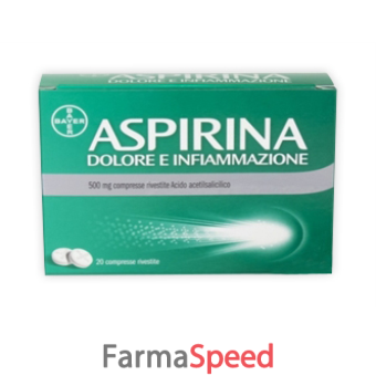 aspirina dolore inf - 500 mg compresse rivestite 8 compresse in blister 