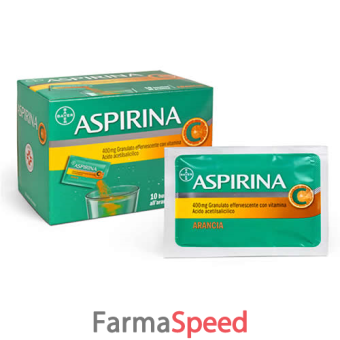 aspirina - 400 mg granulato effervescente con vitamina c 10 bustine 10 g 