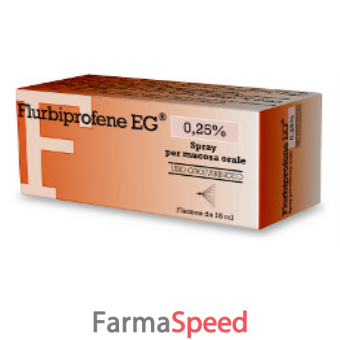 flurbiprofene eg - 0,25% spray per mucosa orale flacone da 15 ml 
