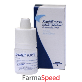 ketoftil - 0,05% collirio, soluzione flacone da 10 ml 