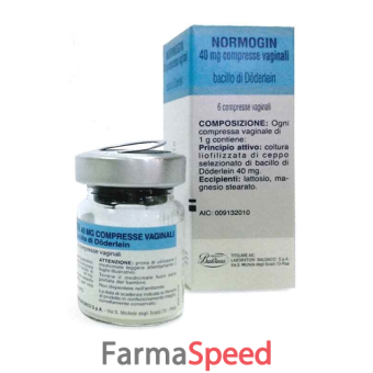 normogin - 40 mg compresse vaginali 6 compresse vaginali 