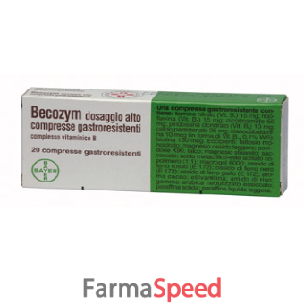 becozym - compresse gastroresistenti 20 compresse
