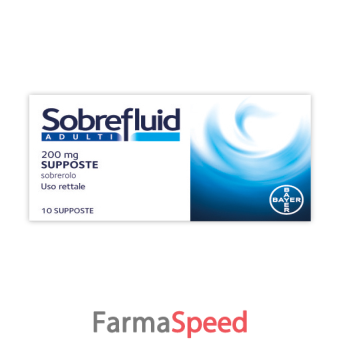 sobrefluid - adulti 200 mg supposte 10 supposte
