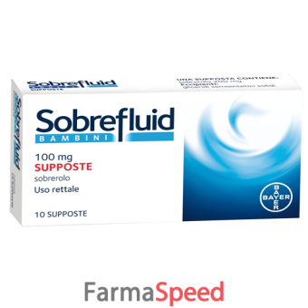 sobrefluid - bambini 100 mg supposte 10 supposte