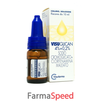 visuglican - 4% + 0,2% collirio, soluzione flacone 10 ml 